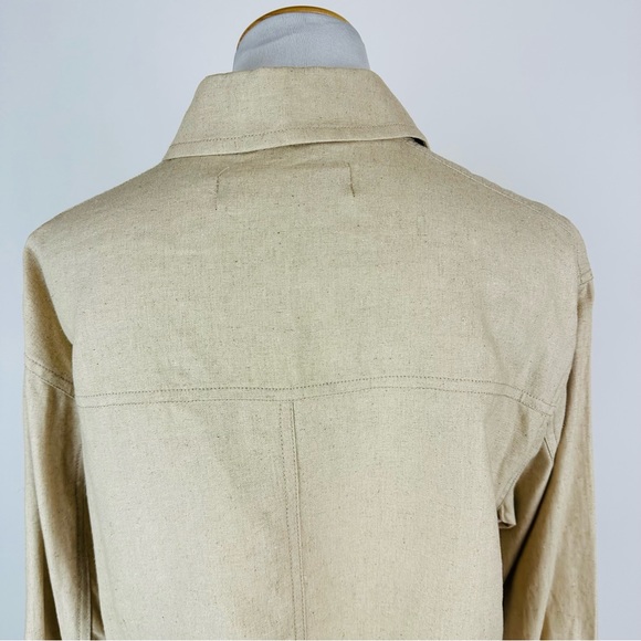 ZARA Neutral Lightweight Cropped Jacket Size Small - Picture 11 of 13